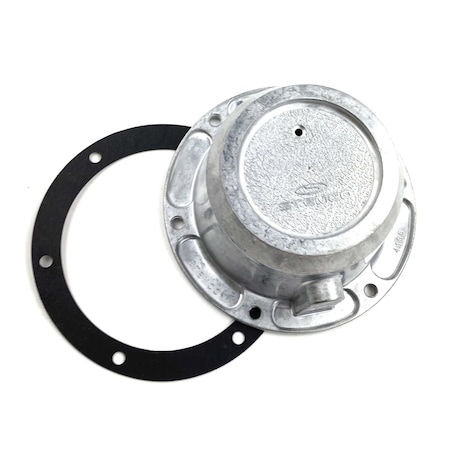 Stemco Hubcap, Wheel, Front, Solid, Grease, Duckbill Vented, 6-3/4 Bc, 6 Bolts, 5/16 352-4195